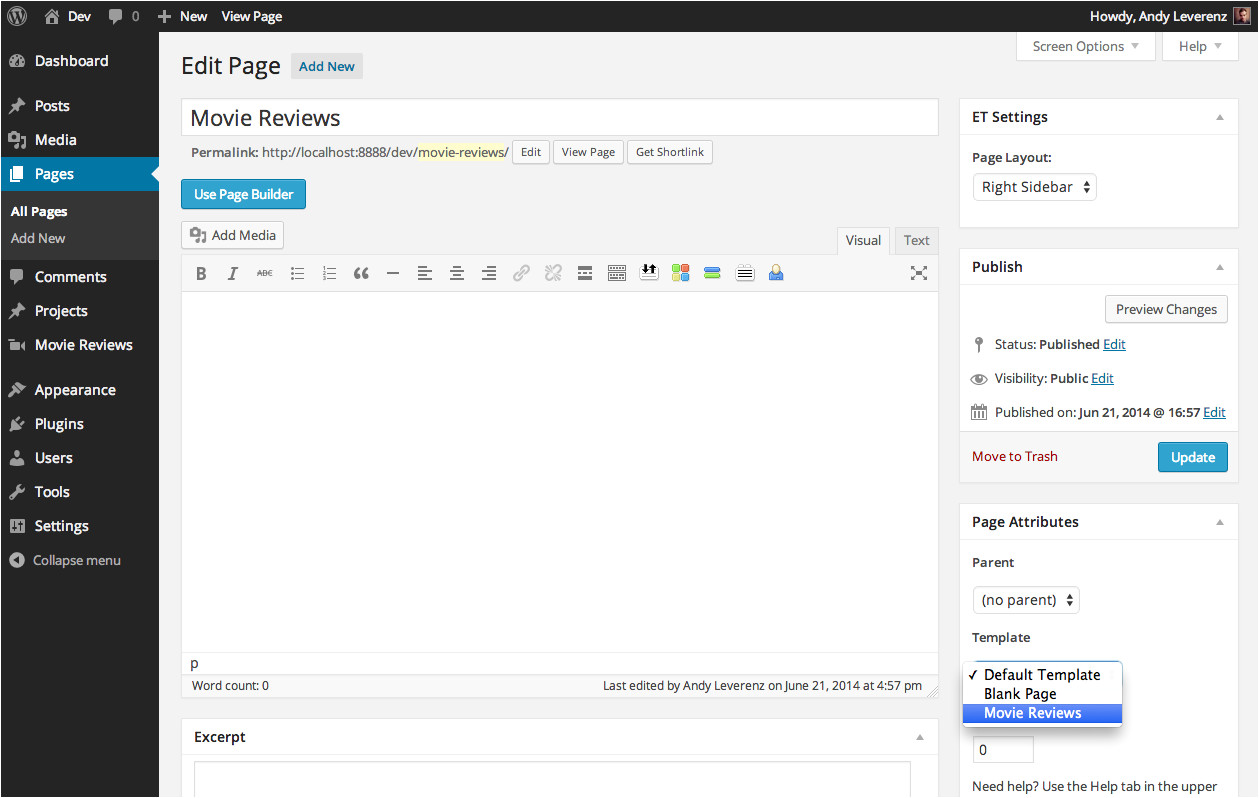 Modify WordPress Template Creating Custom Post Types In WordPress Elegant themes Blog