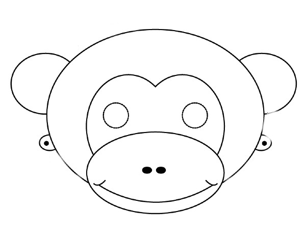monkey face printable