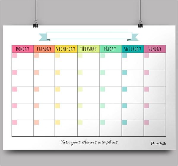 monthly planner printable