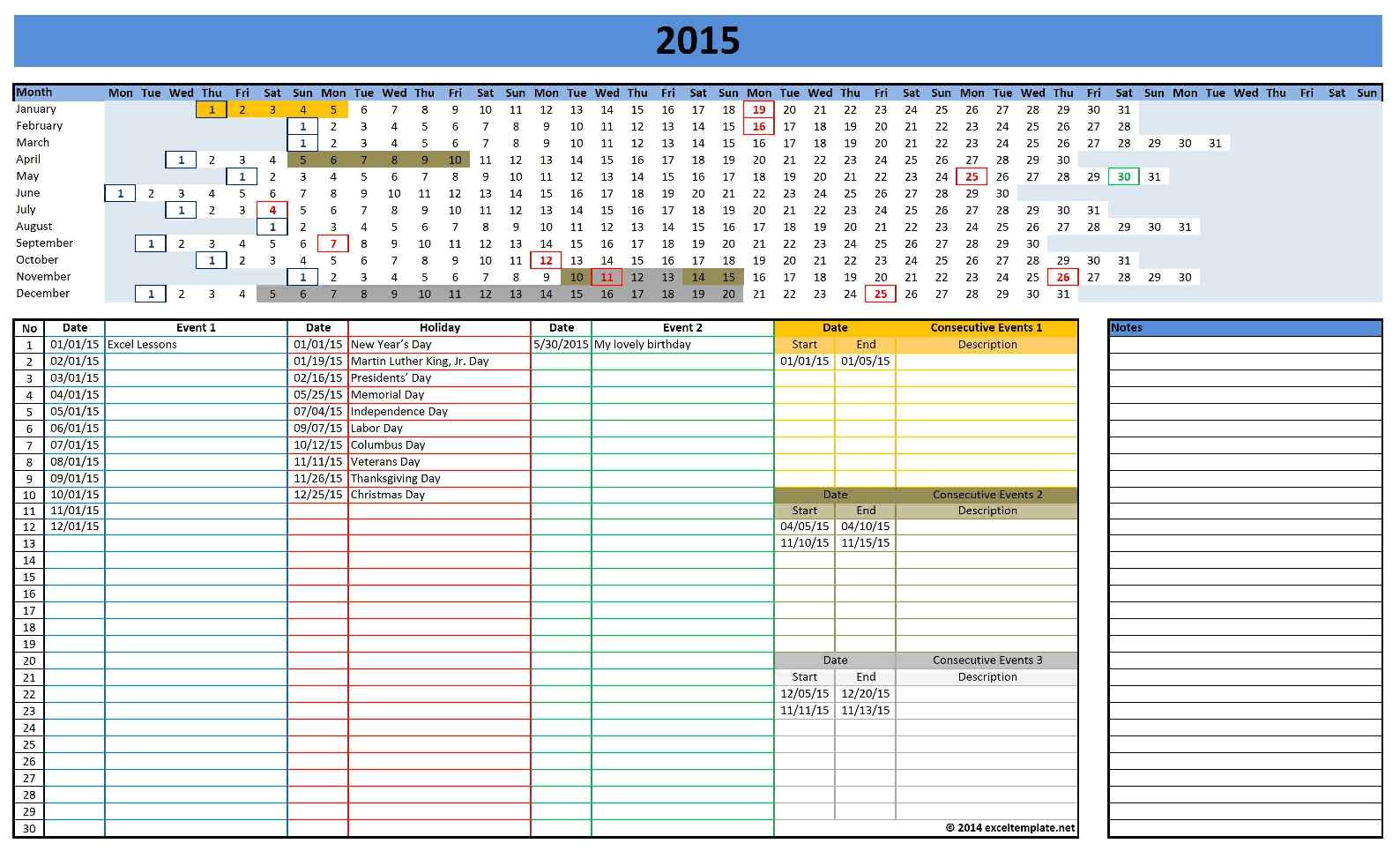Ms Office Calendar Templates 2015 2015 Calendar Templates Microsoft and Open Office Templates