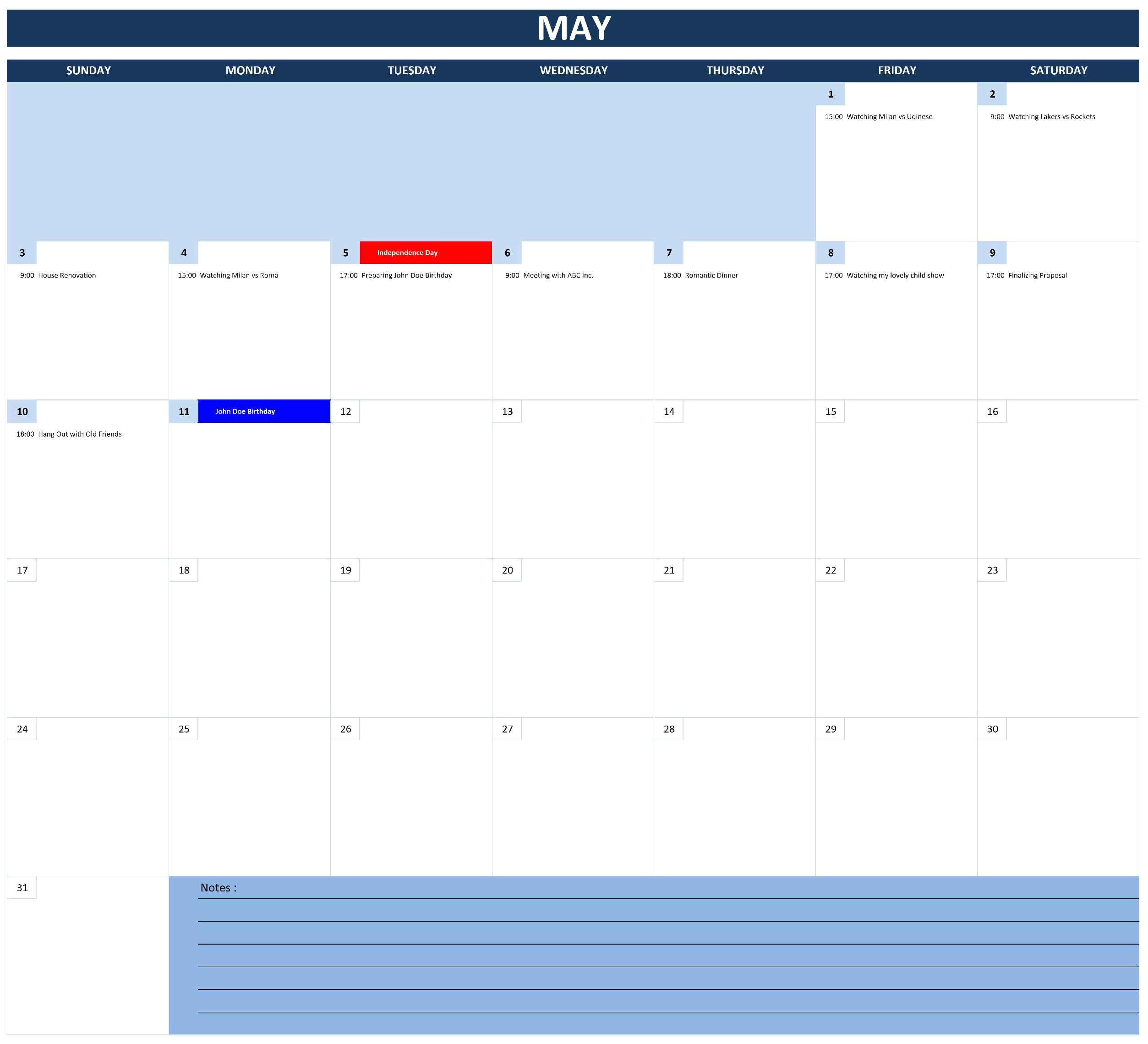 microsoft office january calendar template