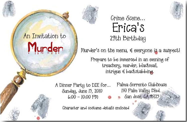 Murder Mystery Invitation Template Murder Mystery Party Invitations Cimvitation
