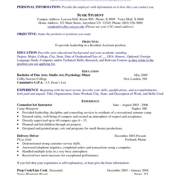 naples high school resume template