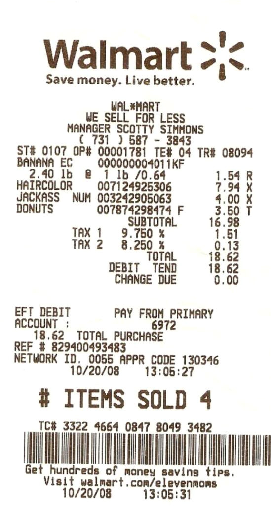 Need Walmart Receipt Template 9 Best Images Of Walmart Receipt Template Walmart Money