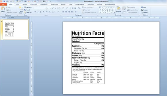 how to make a nutrition facts label for free for your nutrition powerpoint templates and presentations