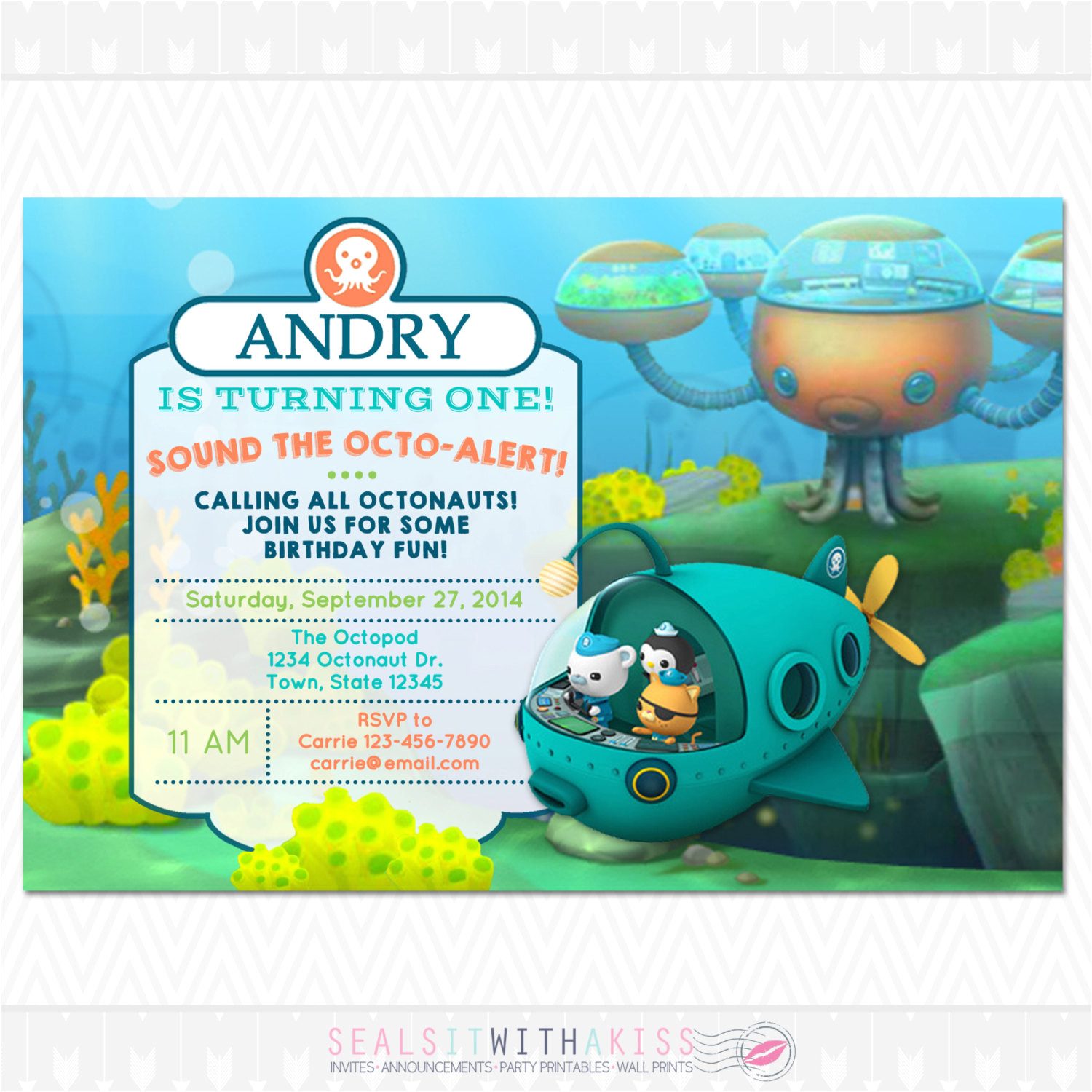 Octonauts Templates Octonauts Birthday Invitations Octonauts Birthday