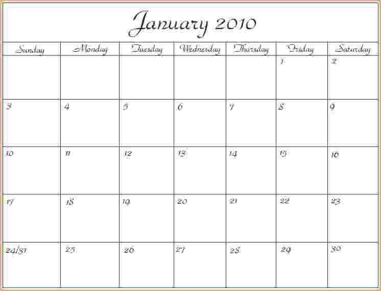 6 microsoft office calendar templates