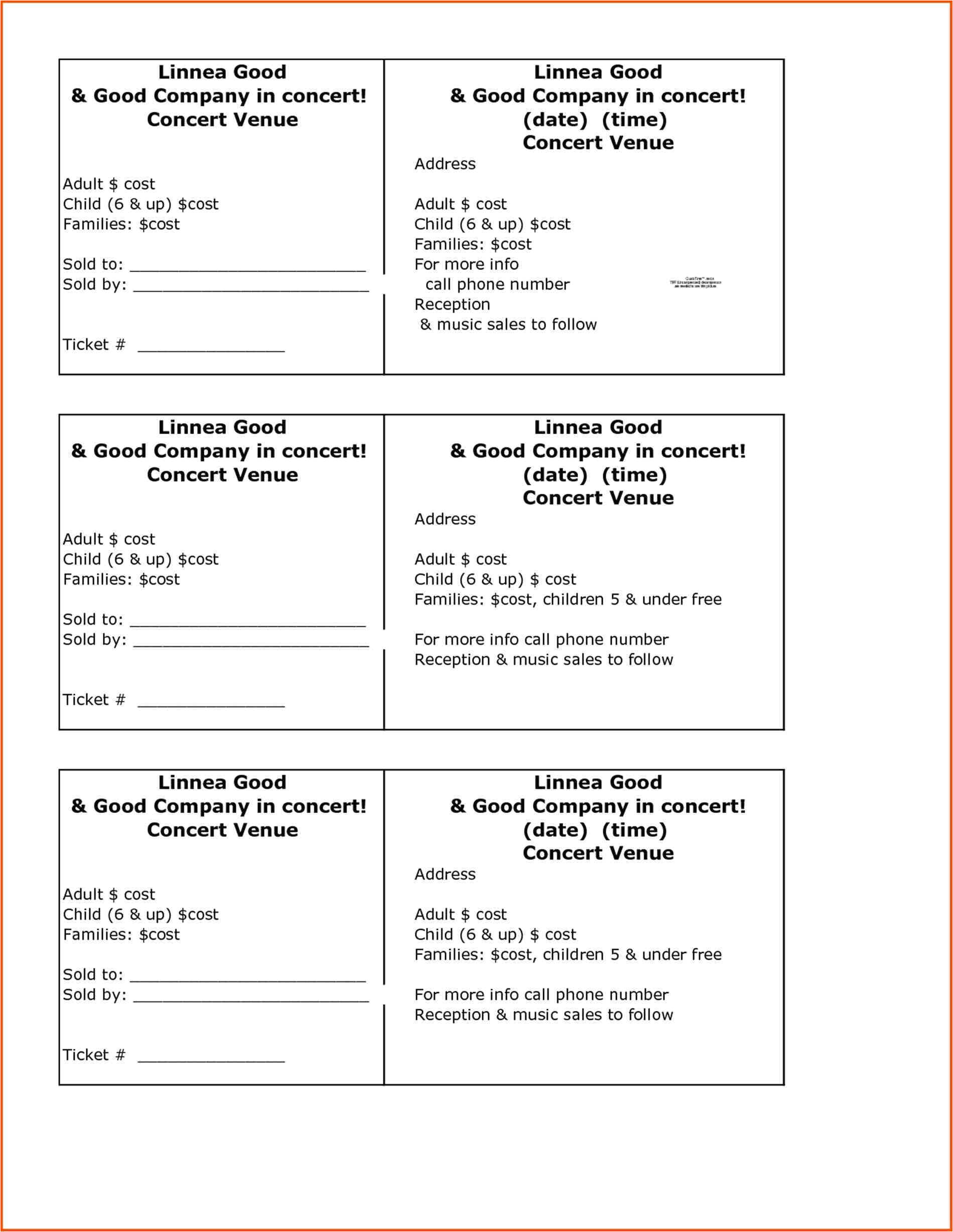 office max printable tickets template 5496