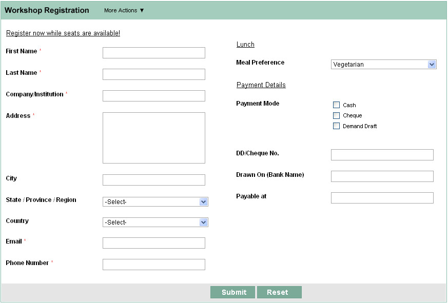 product registration card template