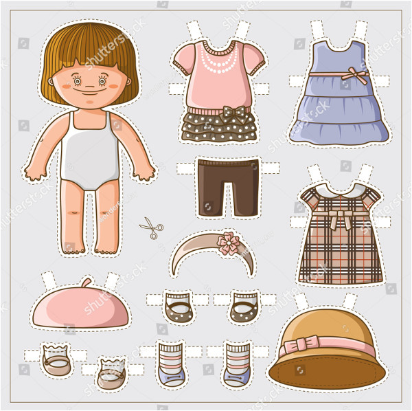 Paper Dress Up Dolls Template 1 Paper Dress Up Dolls Template 25 Printable Paper Doll Templates Free Premium Download