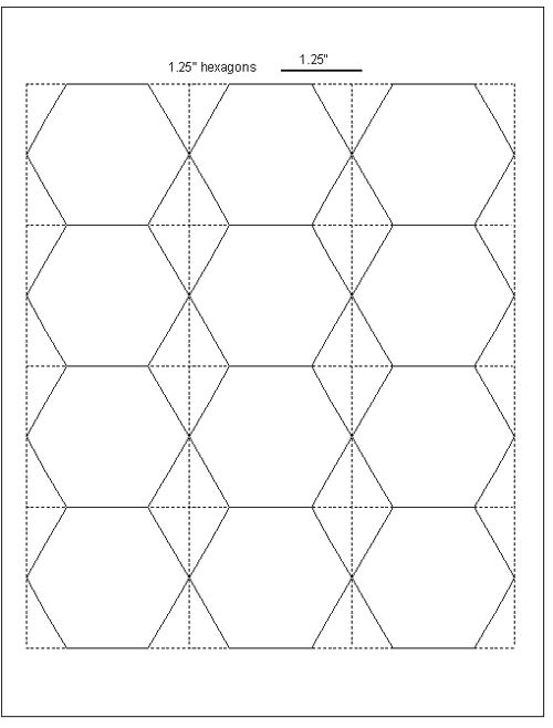 tips for cutting hexagon templates