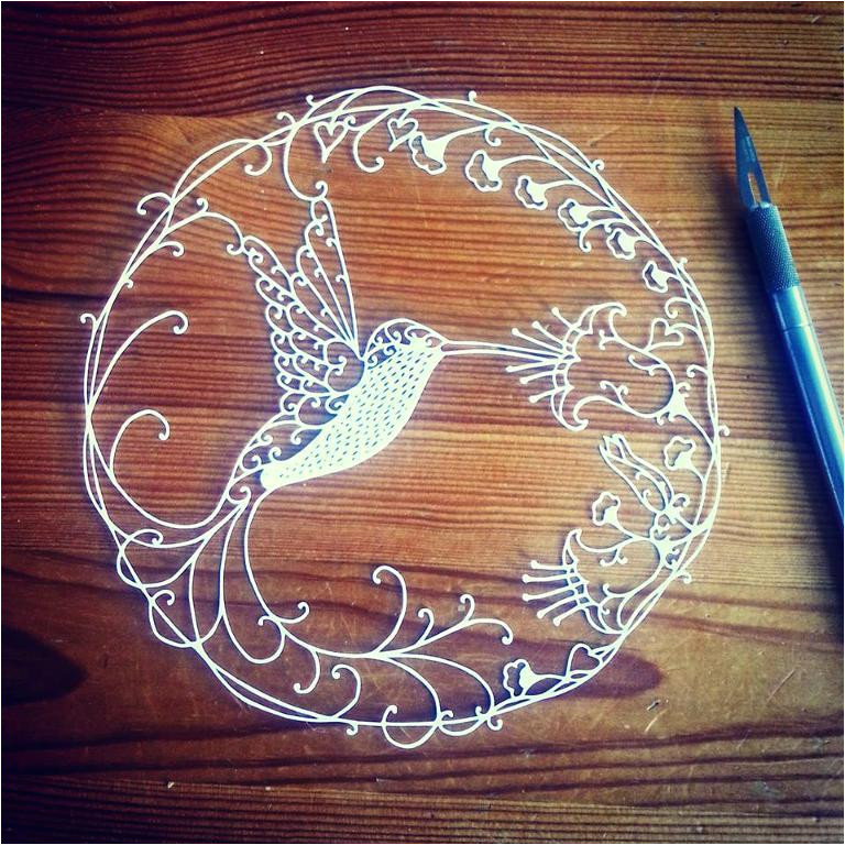 Paper Hummingbird Template Hummingbird Papercutting Template by Tammy Jenson Craftsy