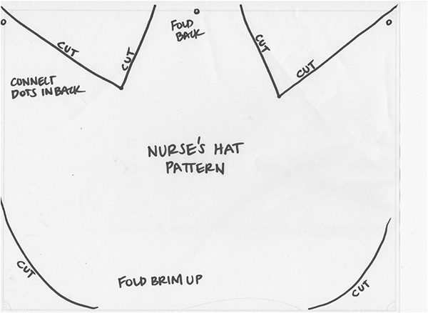 how to draw a nurse hat