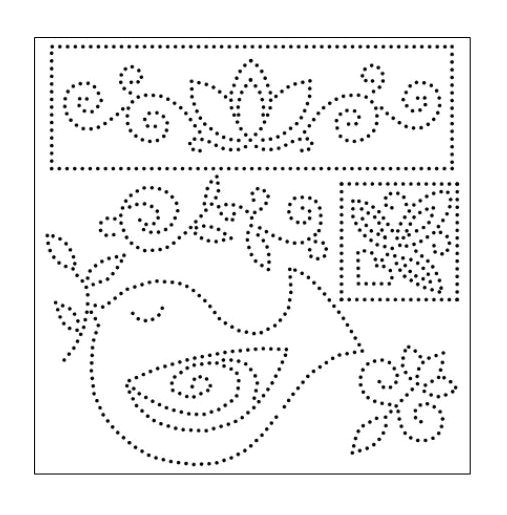 Paper Pricking Templates Use Our Bird Pin Pricking Template to Make Gorgeously