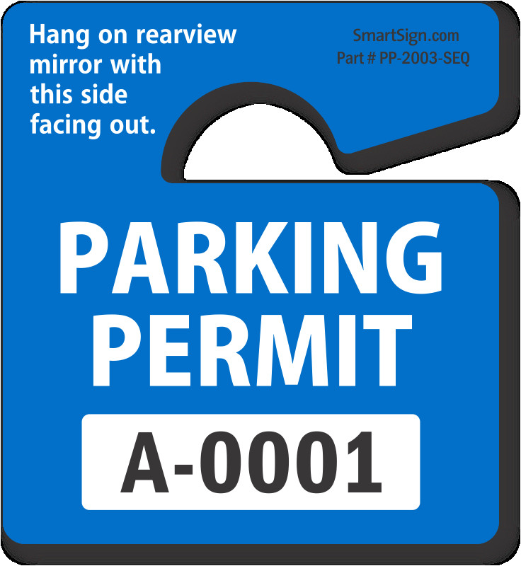 parking hang tags