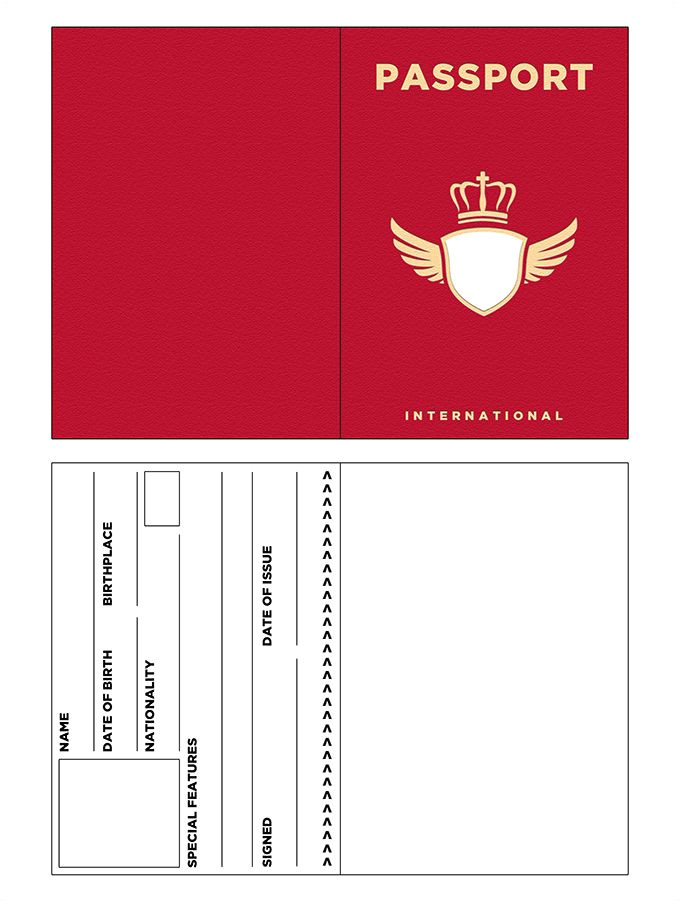 passport template