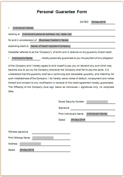 personal loan agreement template for doc 2
