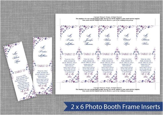 photo booth place card insert download