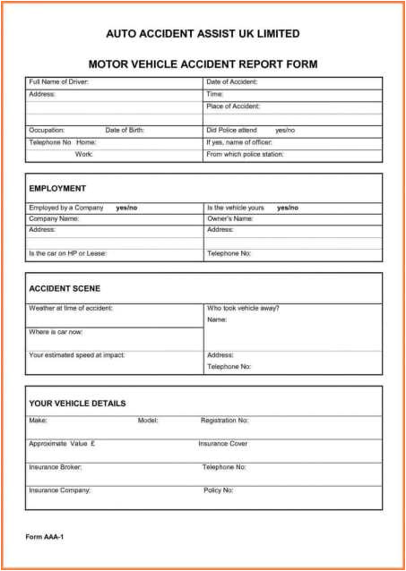 construction accident report template