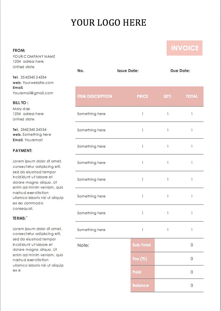 business invoice id02