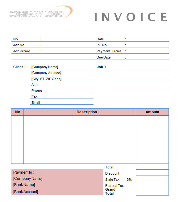 photography invoice template