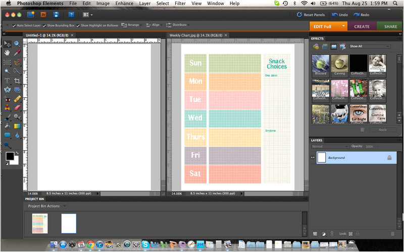 Photoshop Schedule Template Weekly Schedule Template Photoshop Elements Tutorial