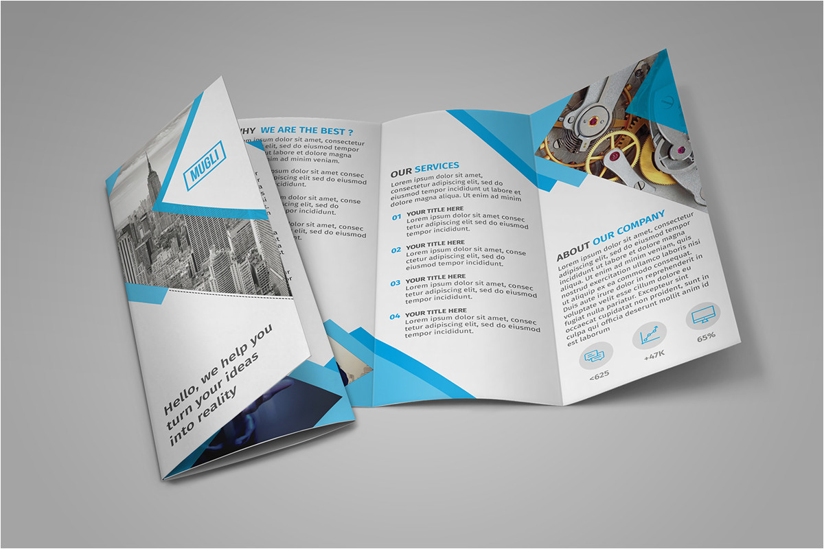 tri fold brochure free psd templates