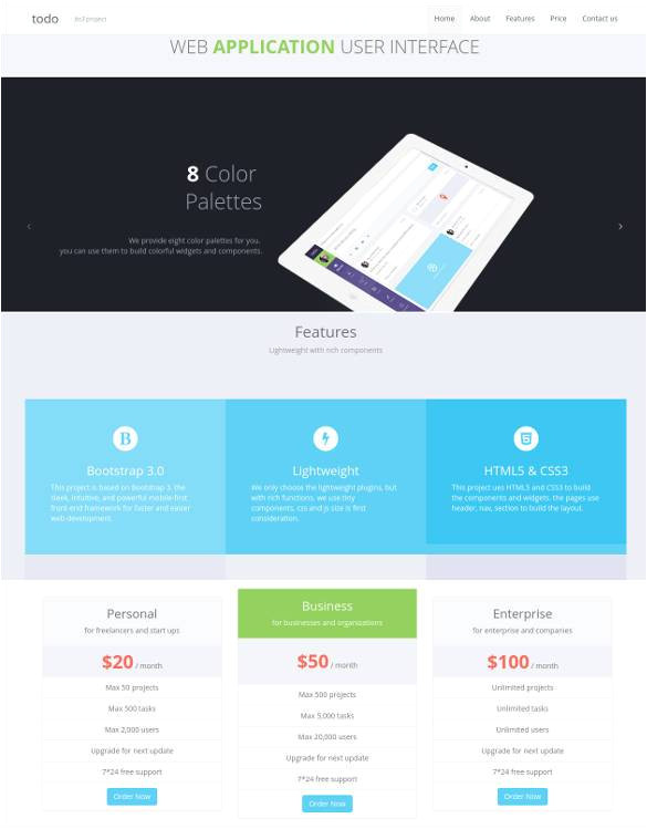 free php website templates