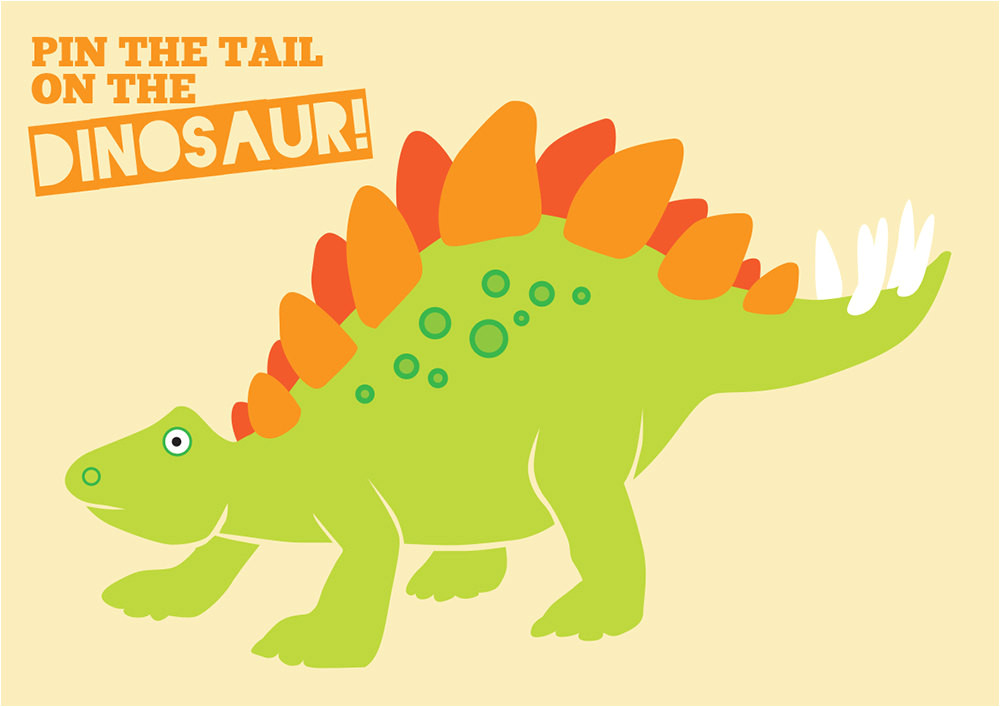 pin the tail on the dinosaur dino mite