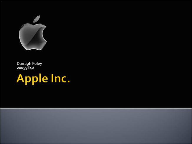 apple inc powerpoint template