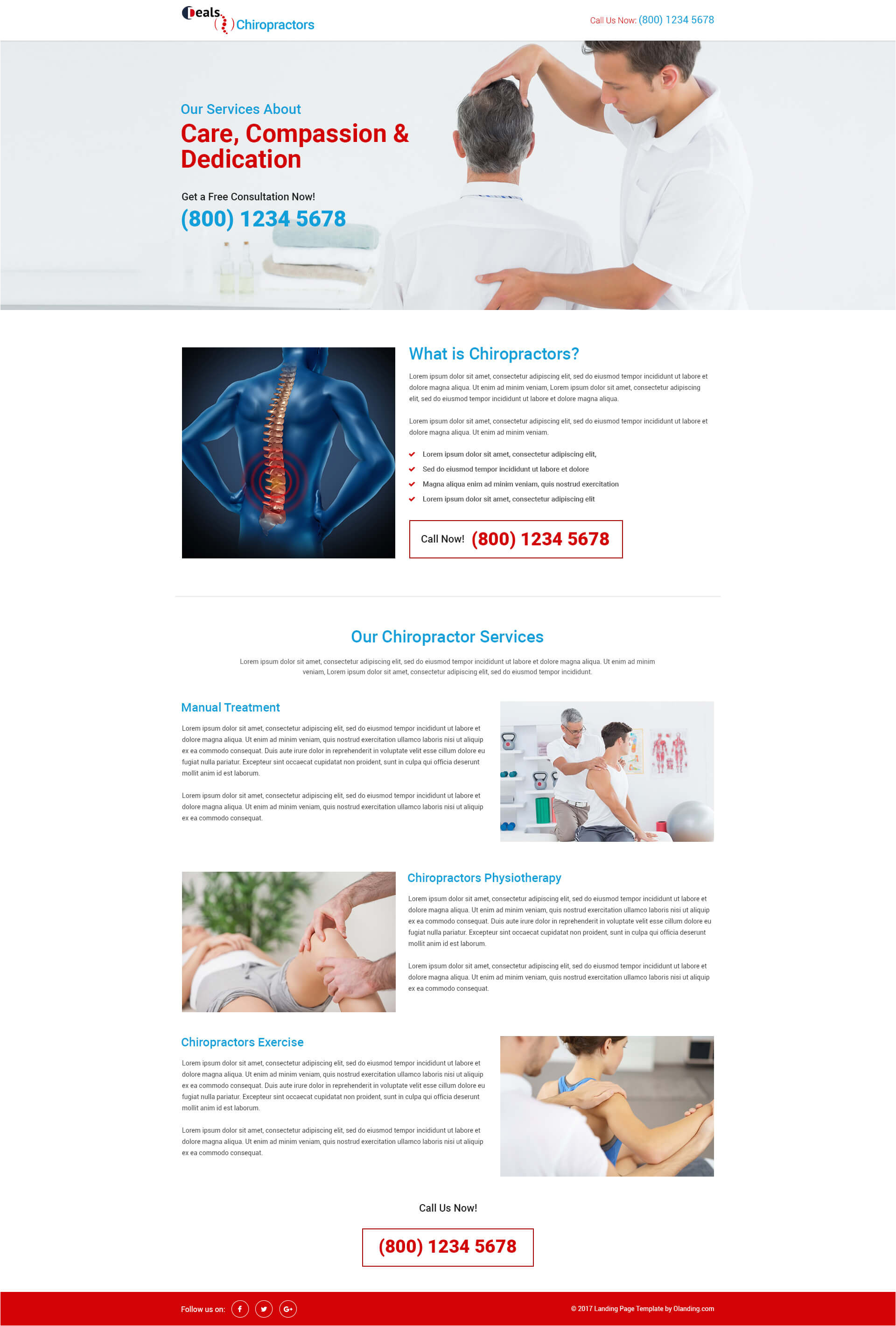 html5 responsive download chiropractic ppc landing page template design with free builder for your chiropractic treatment service