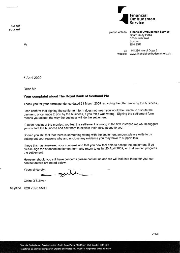 ppi claim letter template for credit card