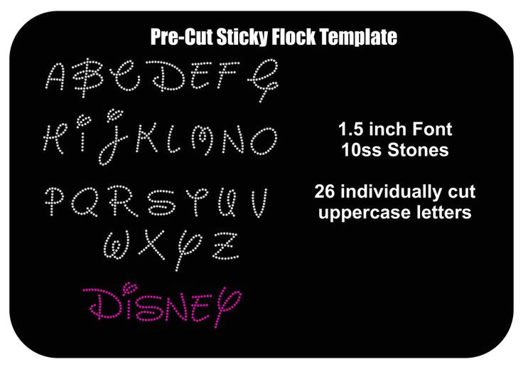 pre cut sticky flock templates