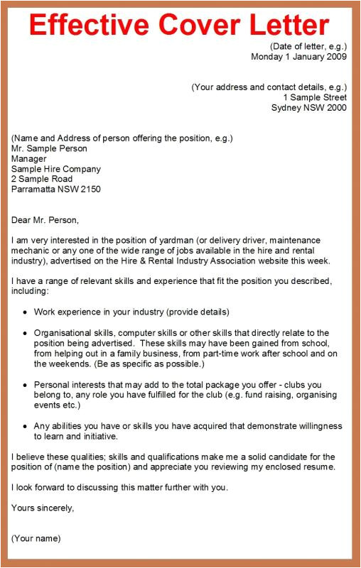 how to prepare a cover letter