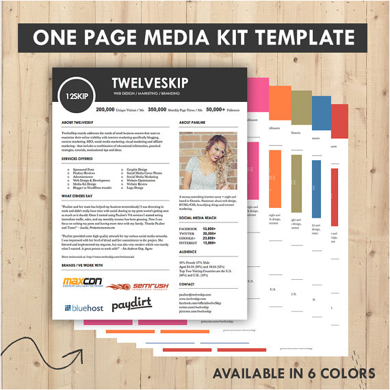 media kit press kit templates easy to