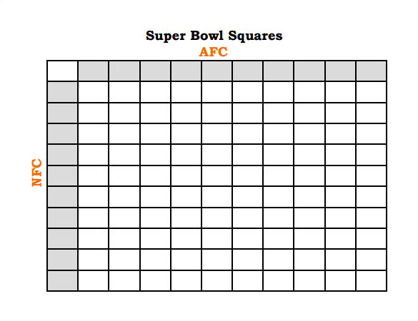Printable Super Bowl Block Pool Template 19 Football Pool Templates Word Excel Pdf Free