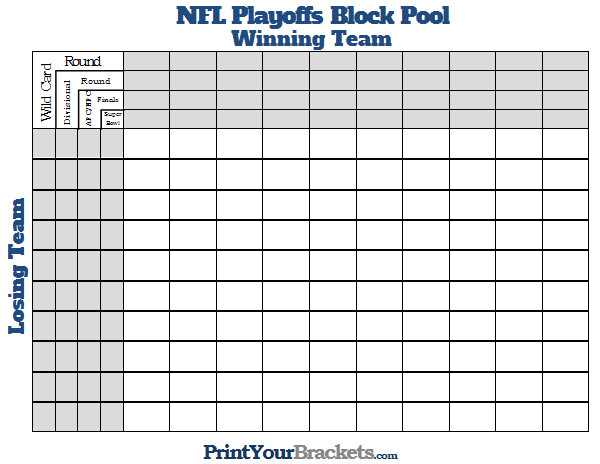 nfl playoffs block pool