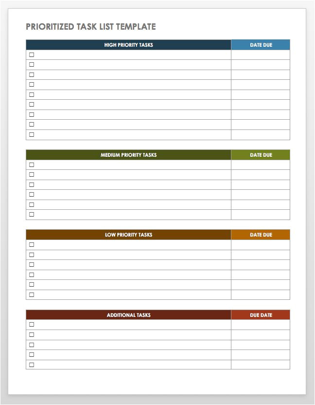 Prioritizing Tasks Template 28 Free Time Management Worksheets Smartsheet