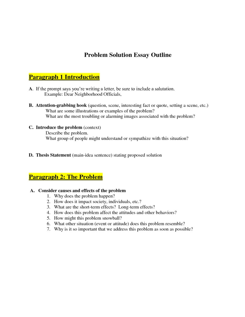 problem solving essay