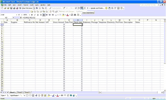 Purchase Ledger Template Simple Purchase Ledger In Excel I the Happy Accountant