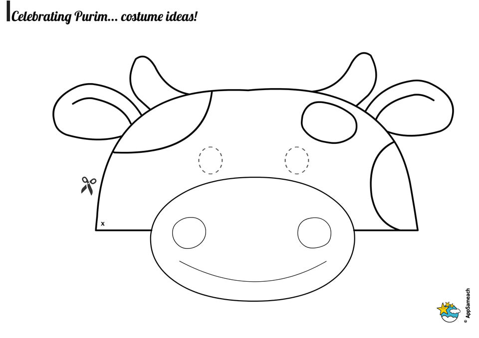diy cow costume printable