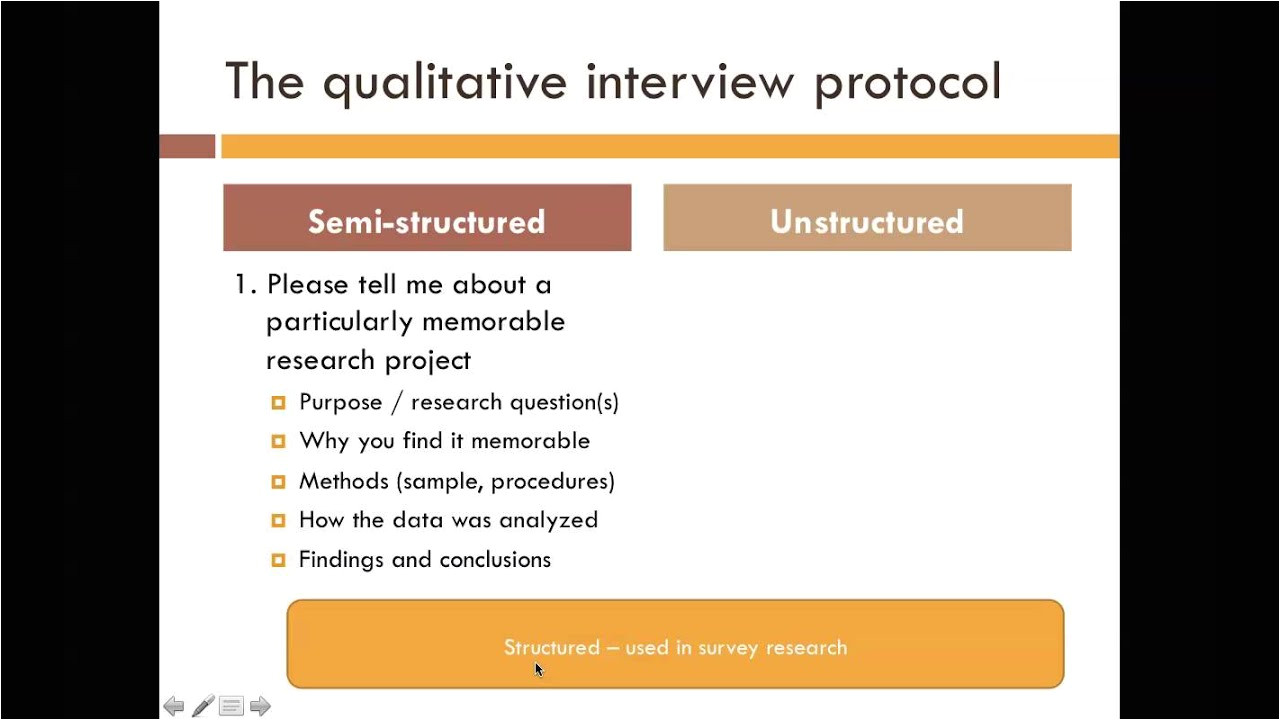 qualitative research interview protocol