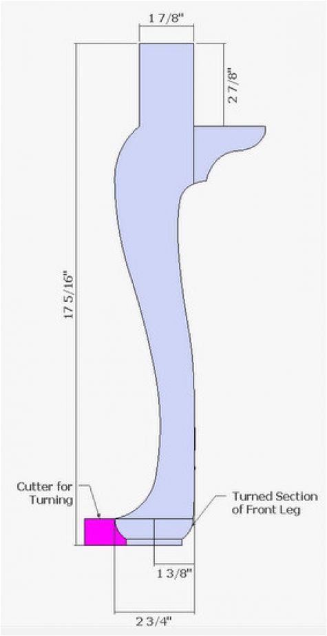 Queen Anne Leg Template Williamsburg 39 S Queen Anne Leg Finewoodworking