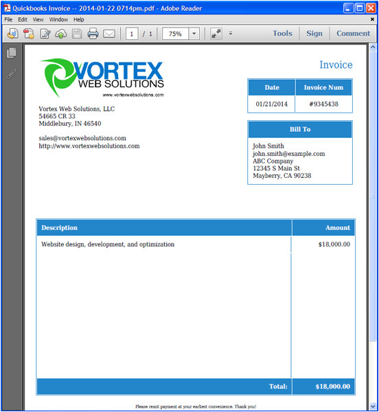 Quickbook Invoice Templates 1 Quickbook Invoice Templates Invoice Template Quickbooks Invoice Example