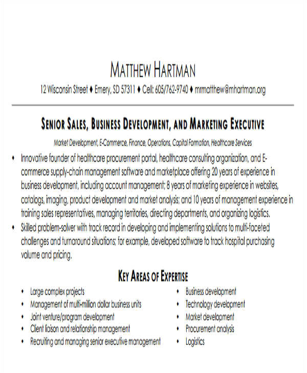 business resume example
