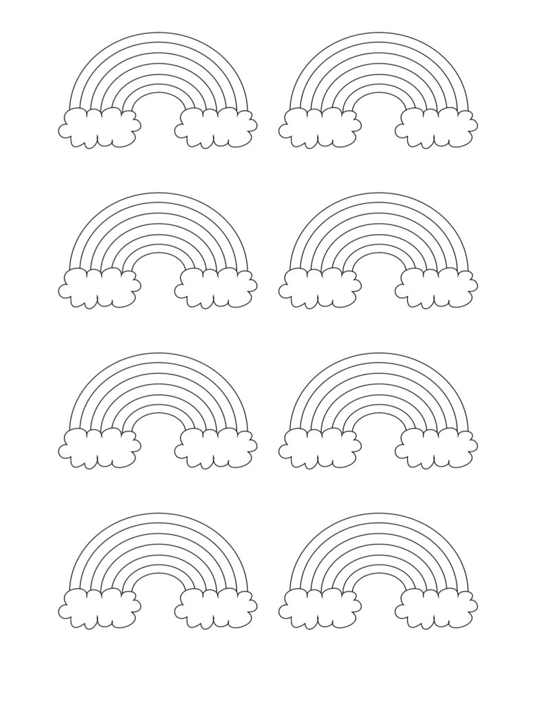 printable rainbow templates