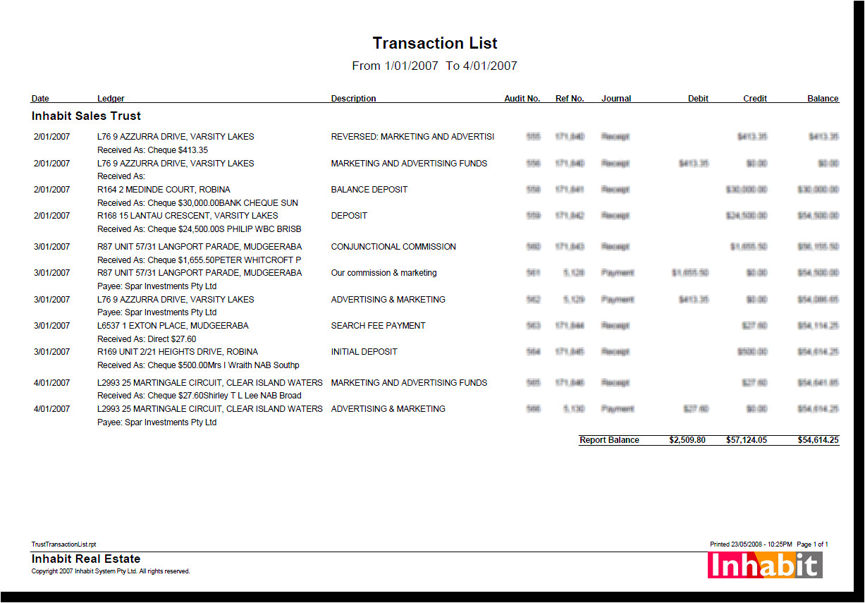 Real Estate Trust Account Ledger Template Account Ledger Template Example Mughals