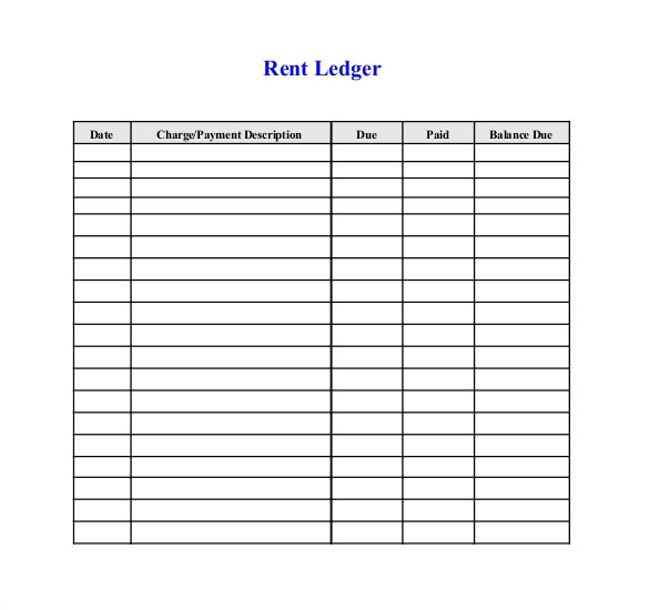 Receipt Ledger Template Rental Ledger Template Rental Receipt Template Word Free