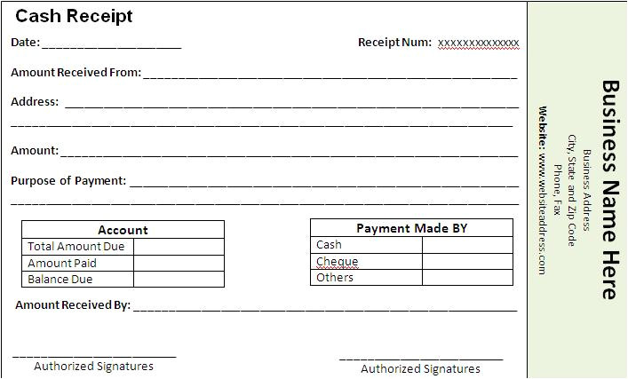 Receipts for Payments Template Receipt Templates Free Word 39 S Templates
