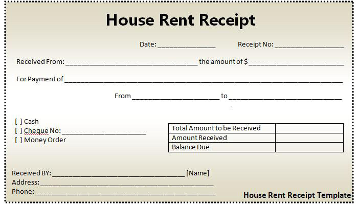 fake rent receipts it returns